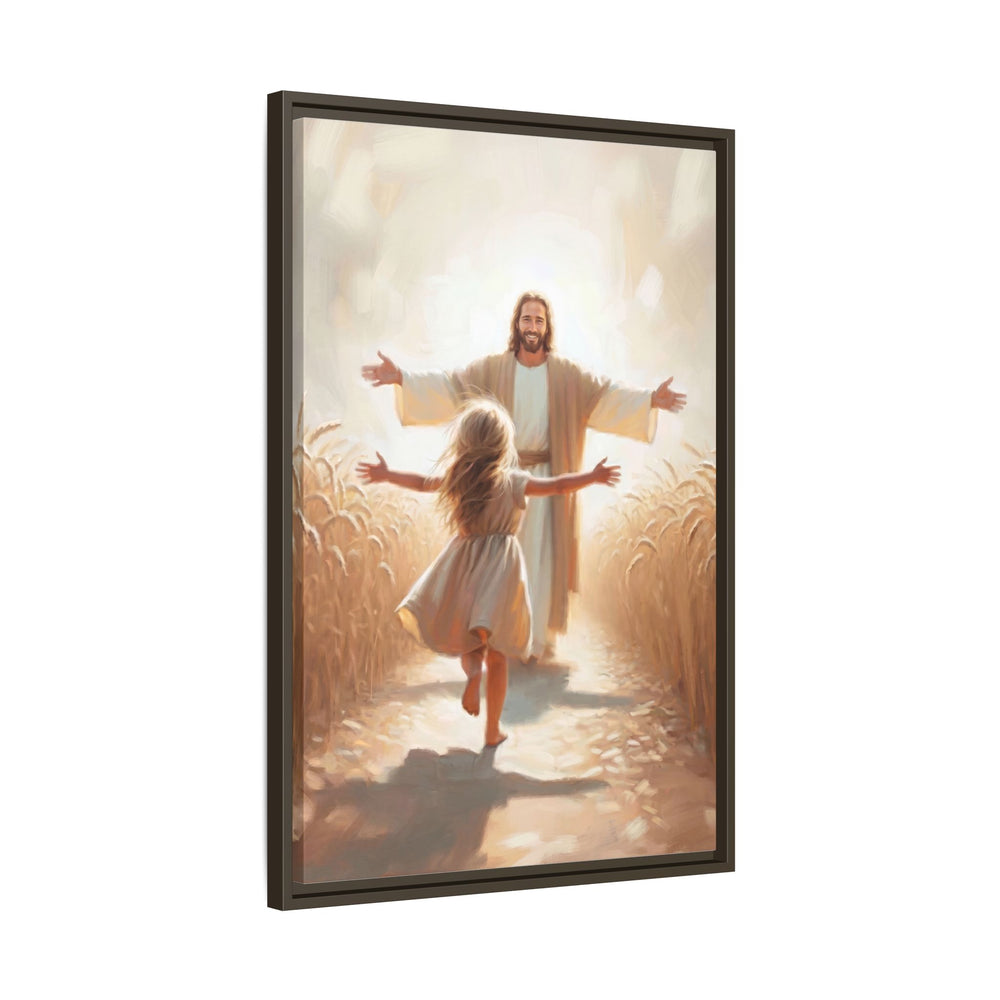 With Open Arms – Framed Canvas