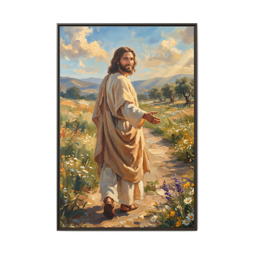 Running to Jesus – Framed Canvas