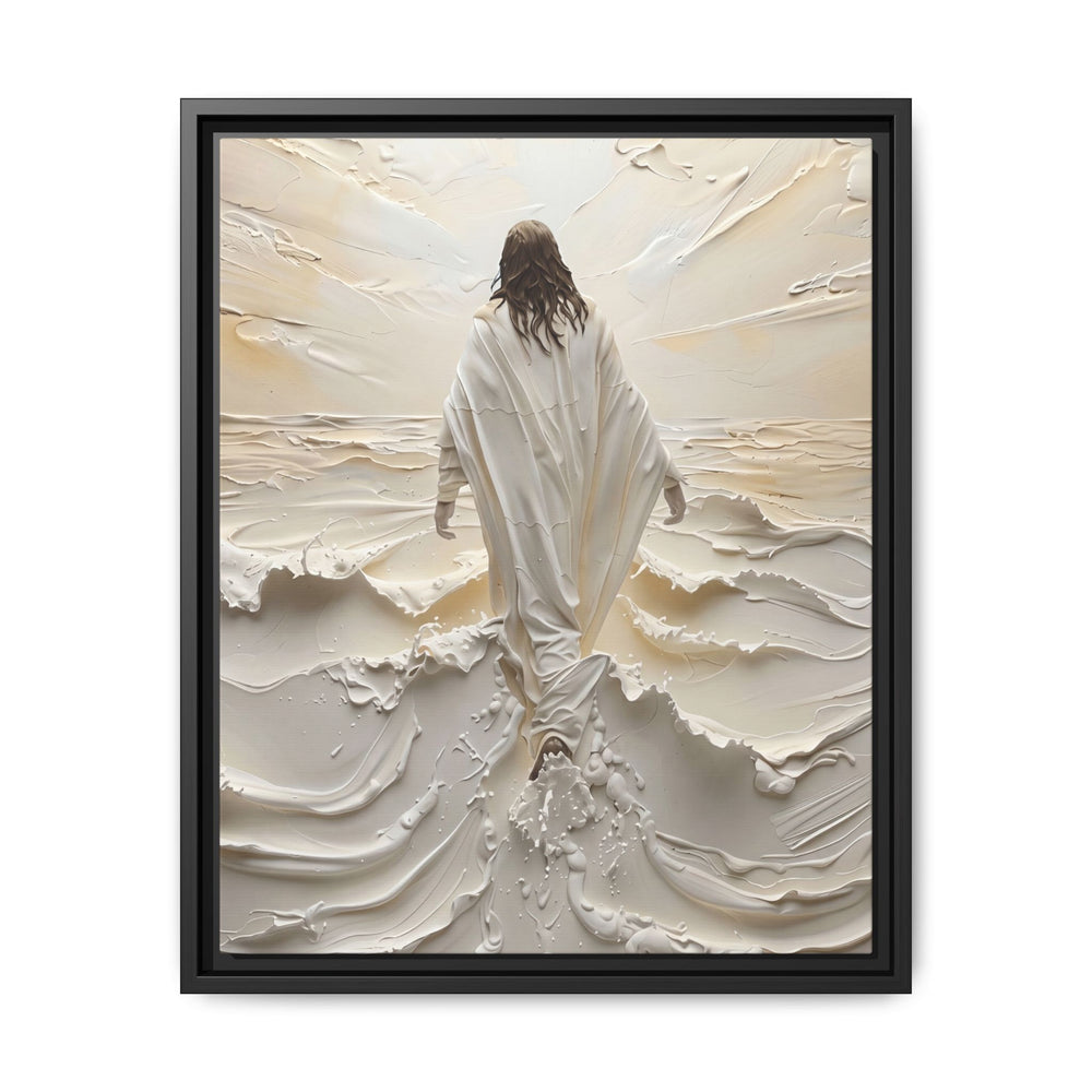 Christ Upon the Waves – Framed Canvas