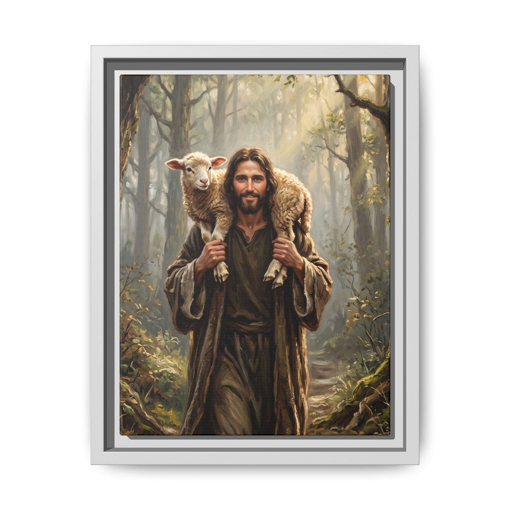 Jesus and the Child – Framed Canvas