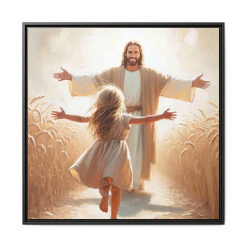 With Open Arms – Framed Canvas