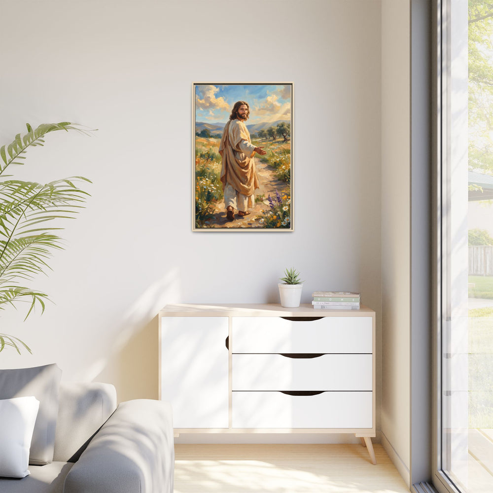 Running to Jesus – Framed Canvas