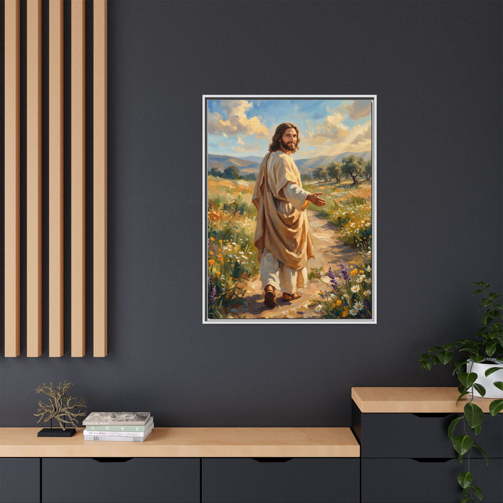 Running to Jesus – Framed Canvas