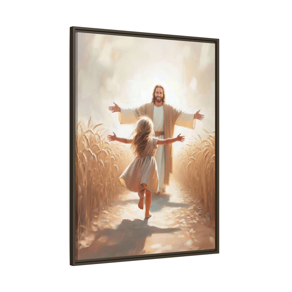 With Open Arms – Framed Canvas
