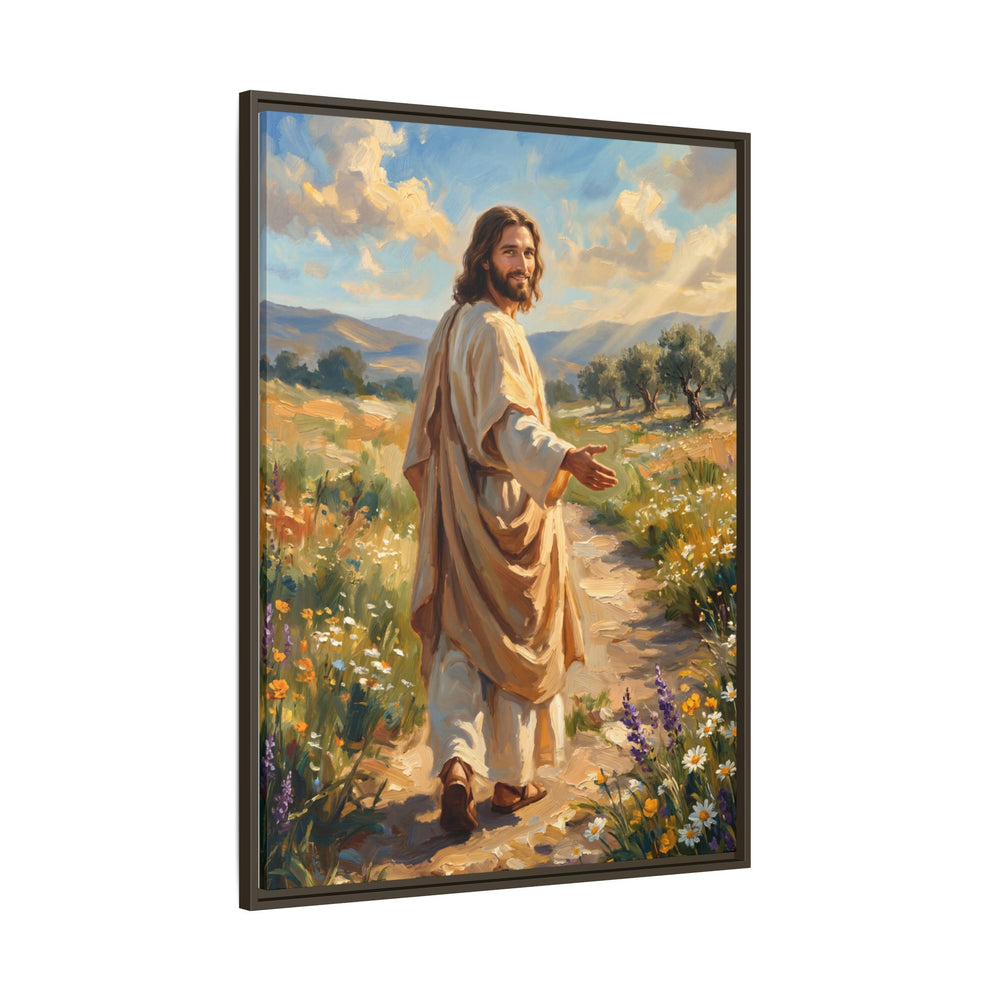 Running to Jesus – Framed Canvas