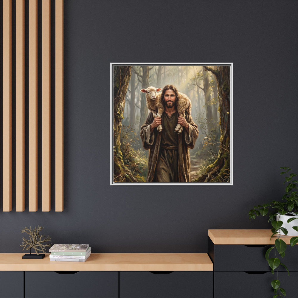 Jesus and the Child – Framed Canvas