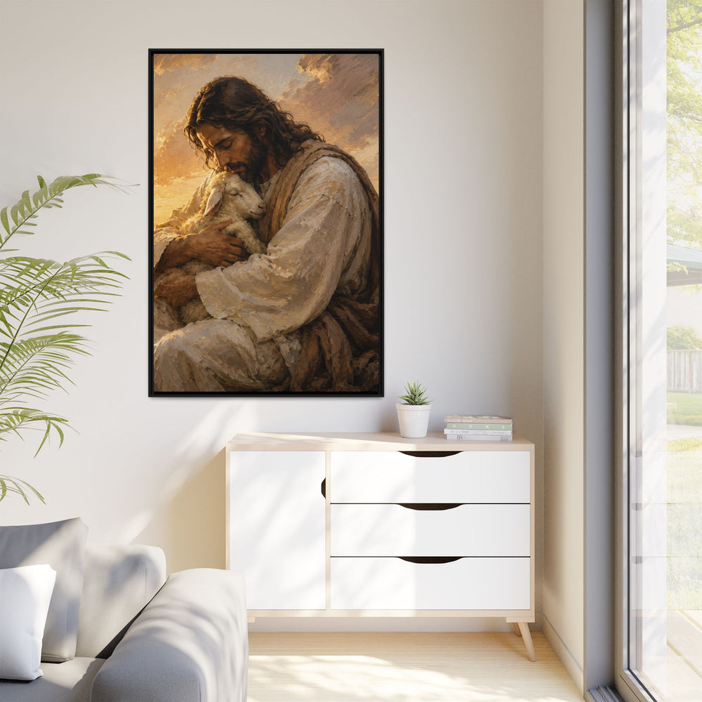 Comfort in His Presence – Framed Canvas