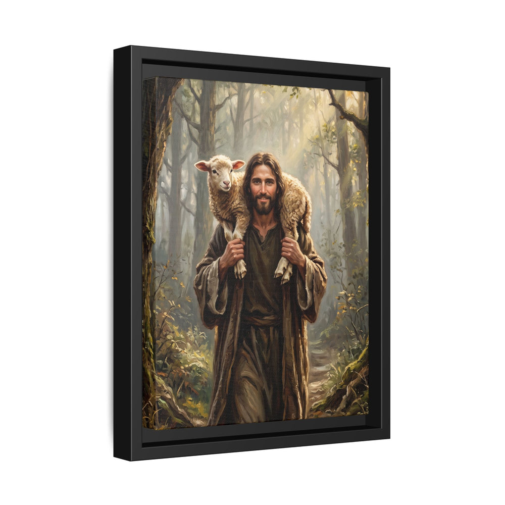 Jesus and the Child – Framed Canvas