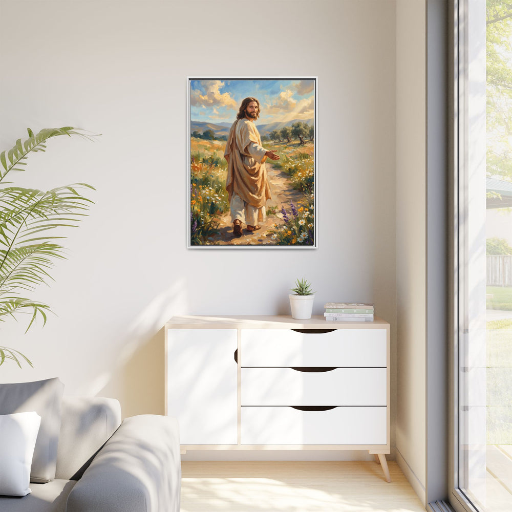 Running to Jesus – Framed Canvas