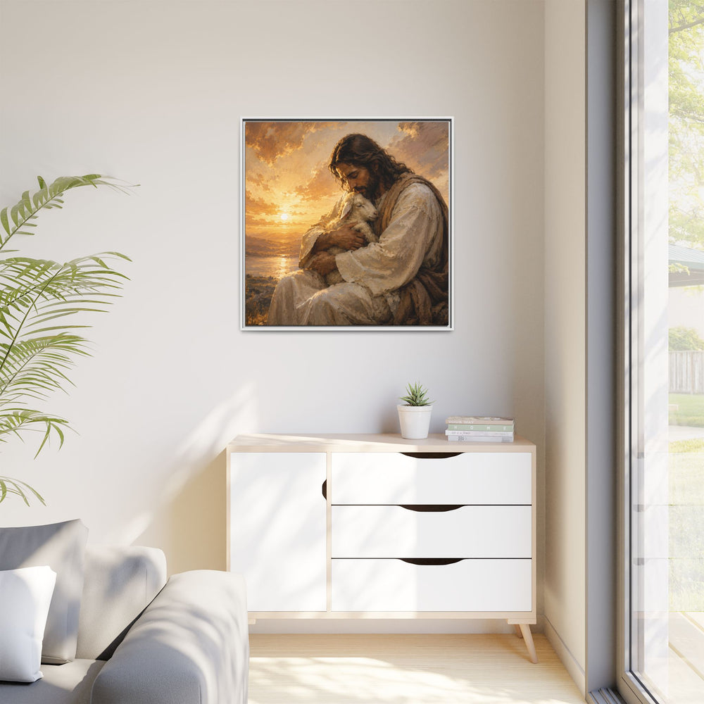 Comfort in His Presence – Framed Canvas