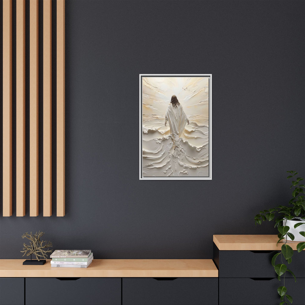 Christ Upon the Waves – Framed Canvas