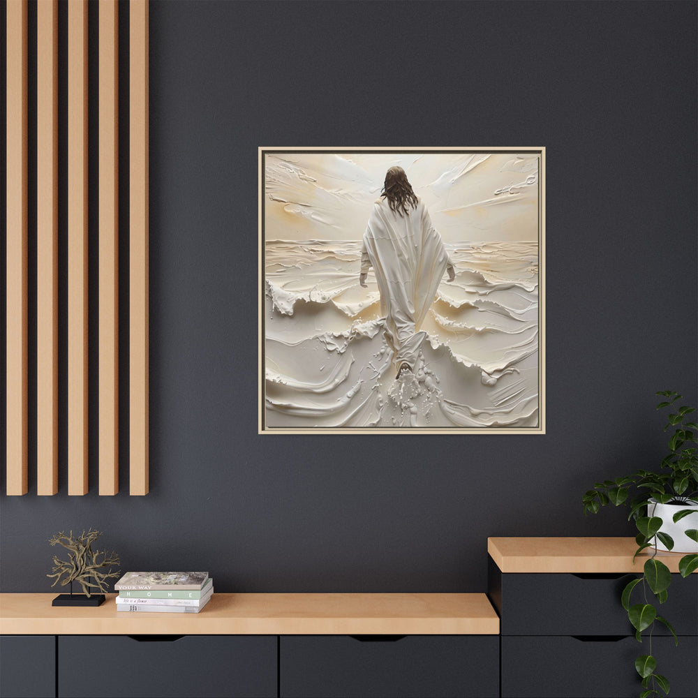 Christ Upon the Waves – Framed Canvas