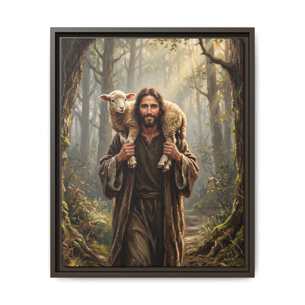 Jesus and the Child – Framed Canvas