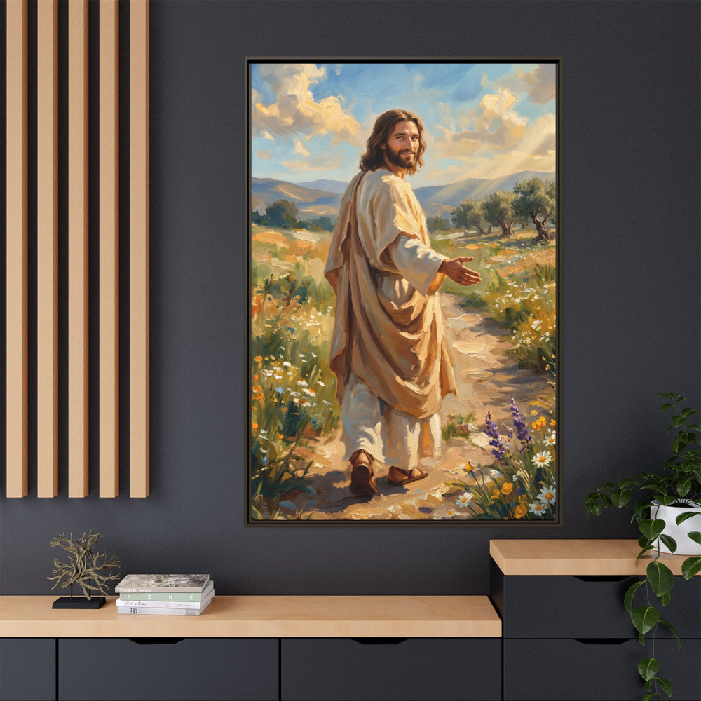 Running to Jesus – Framed Canvas