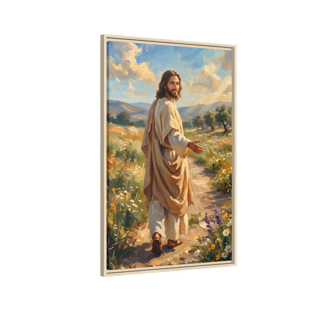 Running to Jesus – Framed Canvas