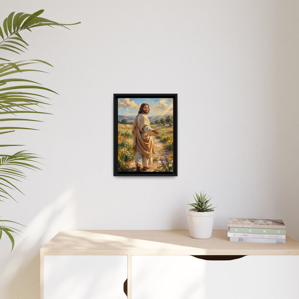 Running to Jesus – Framed Canvas