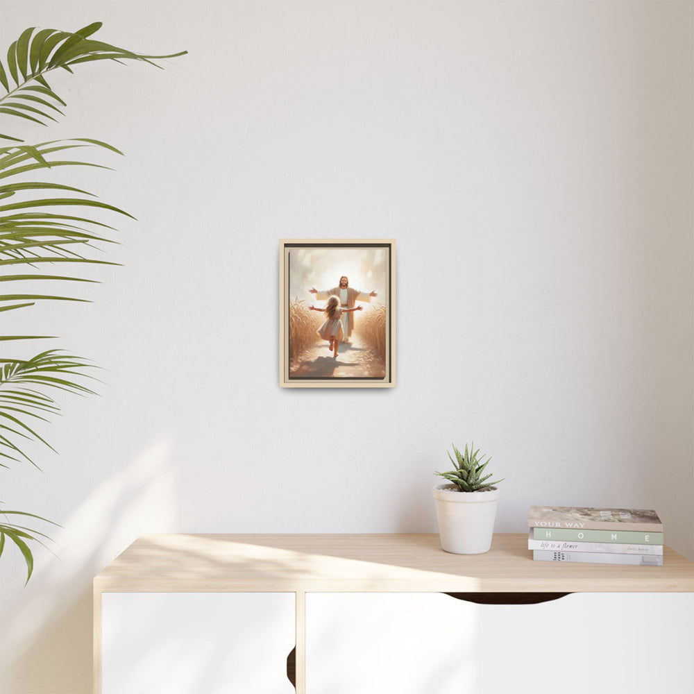 With Open Arms – Framed Canvas
