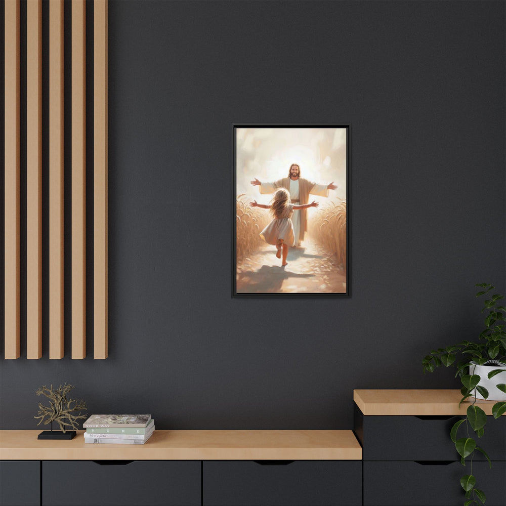 With Open Arms – Framed Canvas