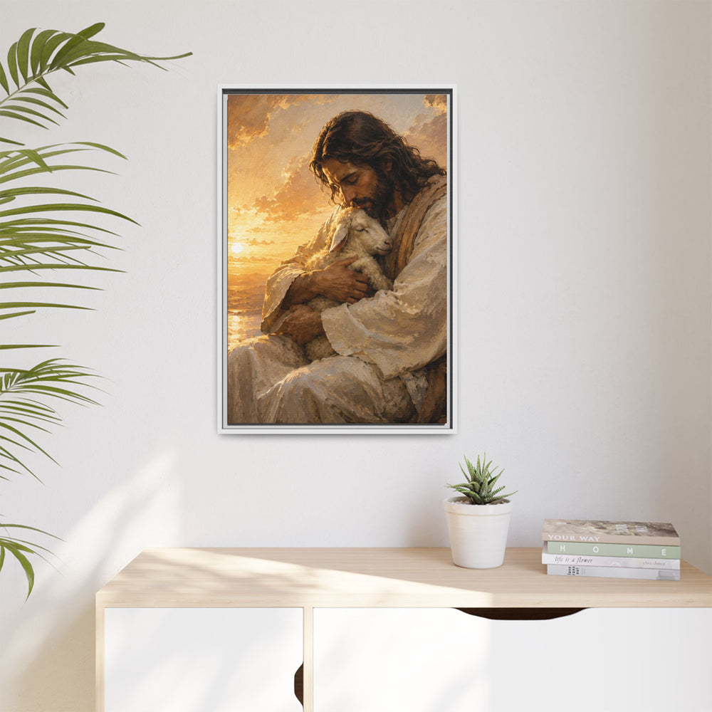 Comfort in His Presence – Framed Canvas