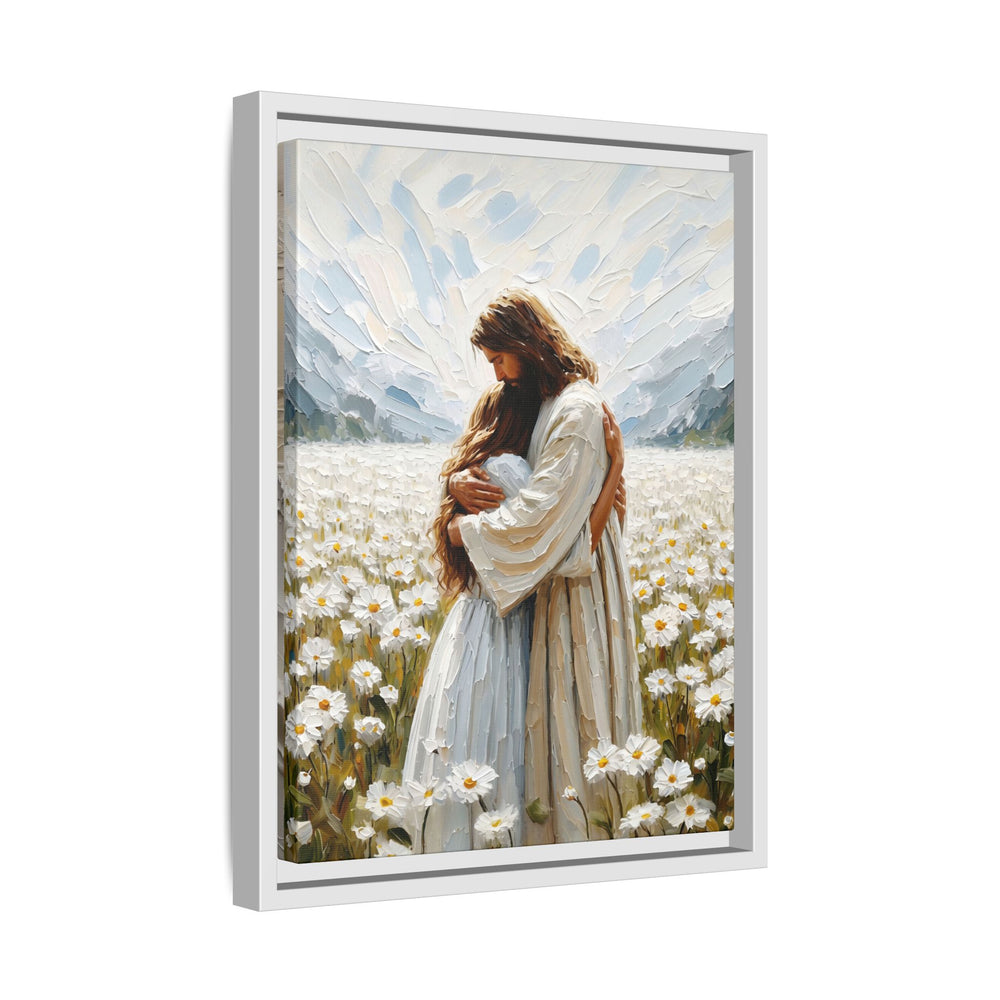 Held by Jesus – Framed Canvas