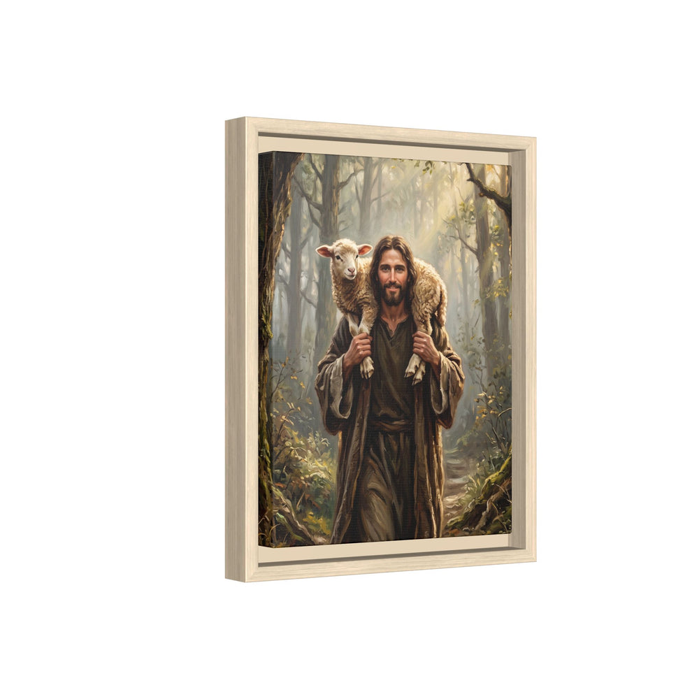 Jesus and the Child – Framed Canvas