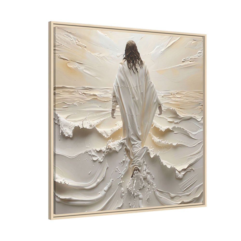 Christ Upon the Waves – Framed Canvas