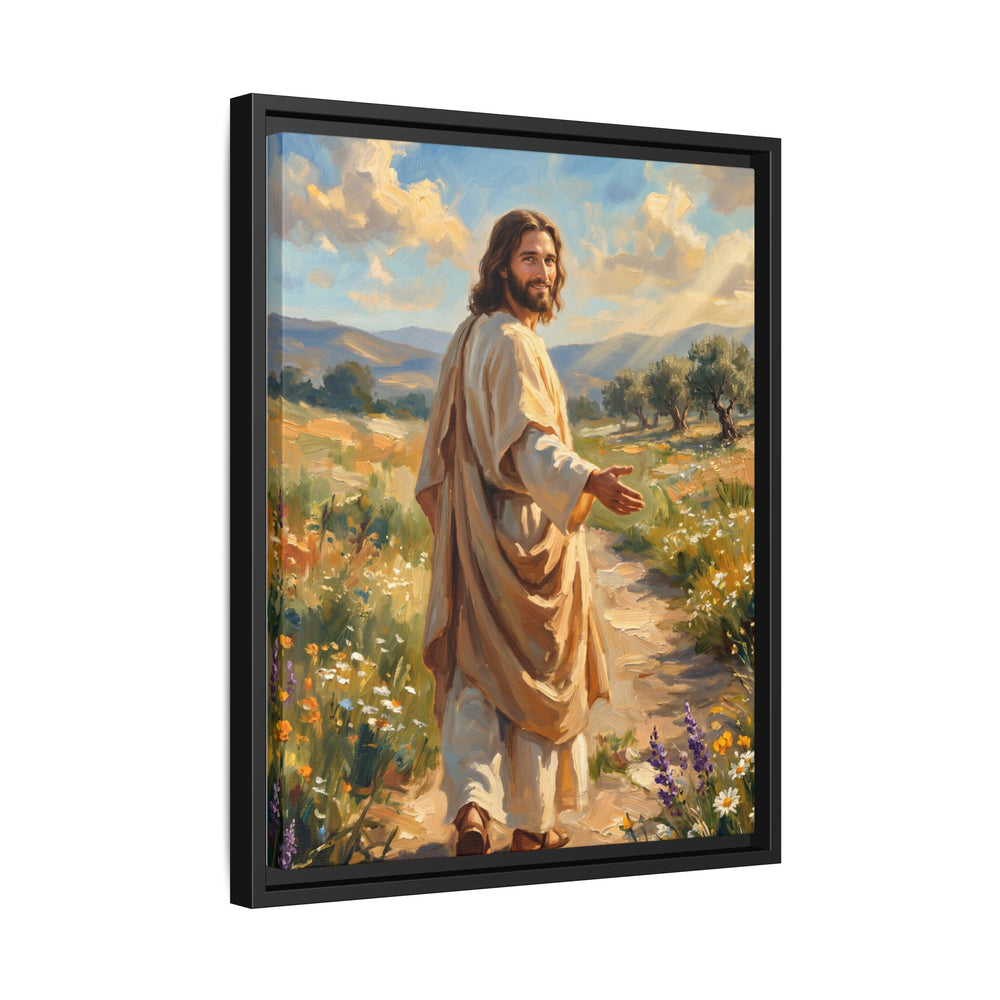 Running to Jesus – Framed Canvas