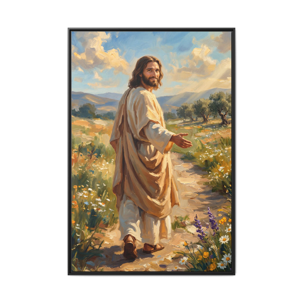 Running to Jesus – Framed Canvas
