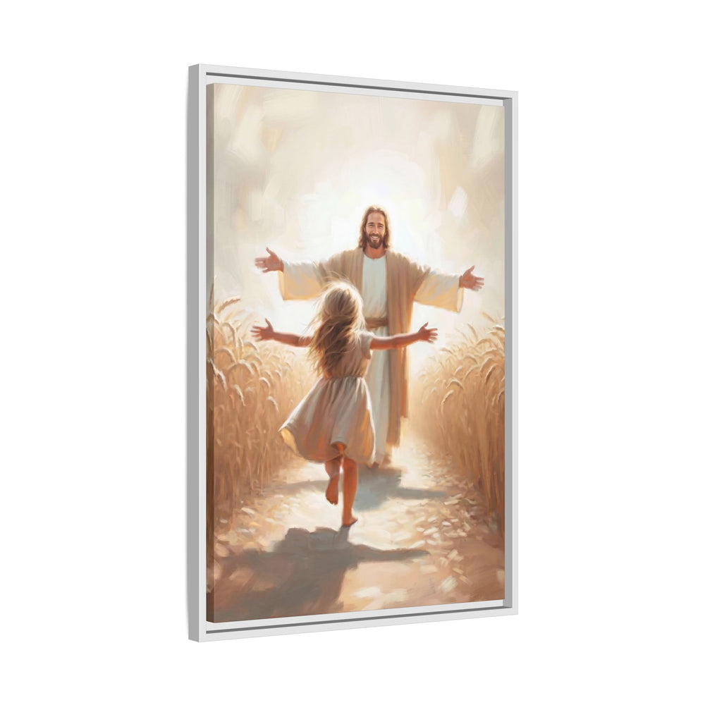 With Open Arms – Framed Canvas