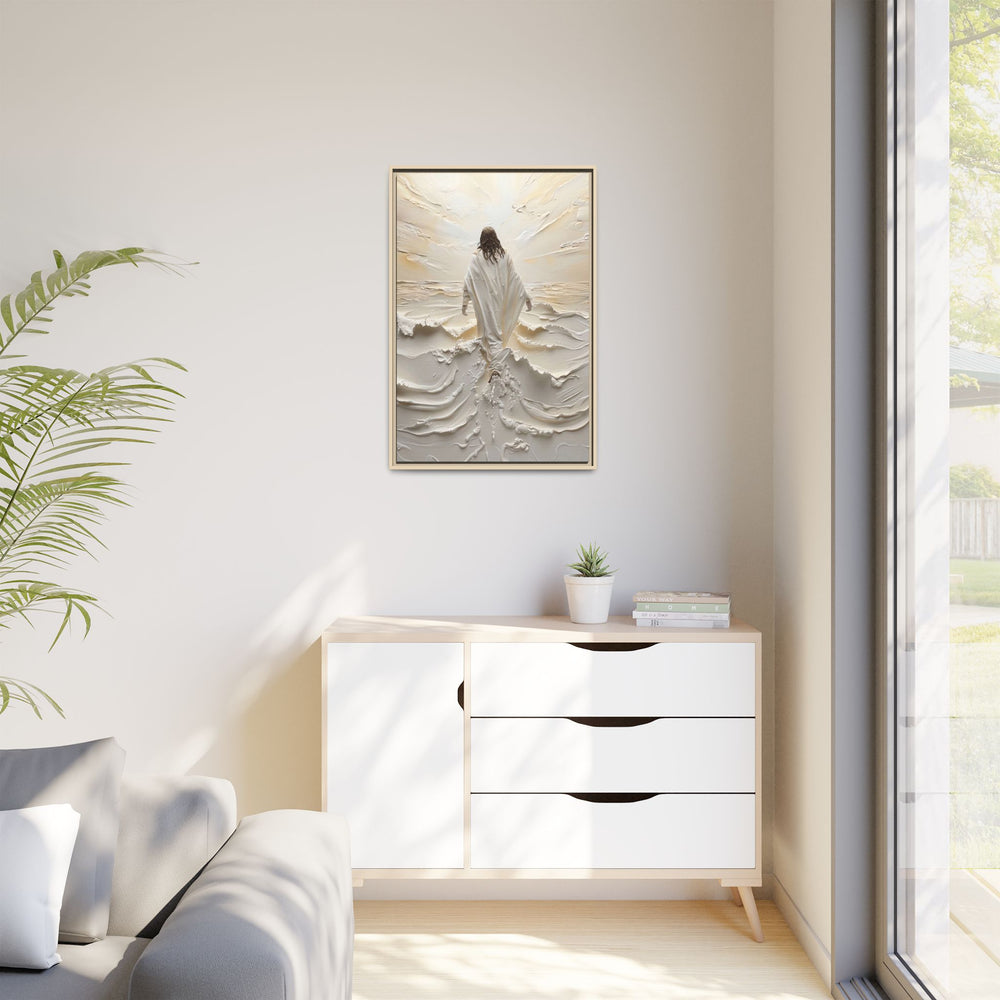 Christ Upon the Waves – Framed Canvas