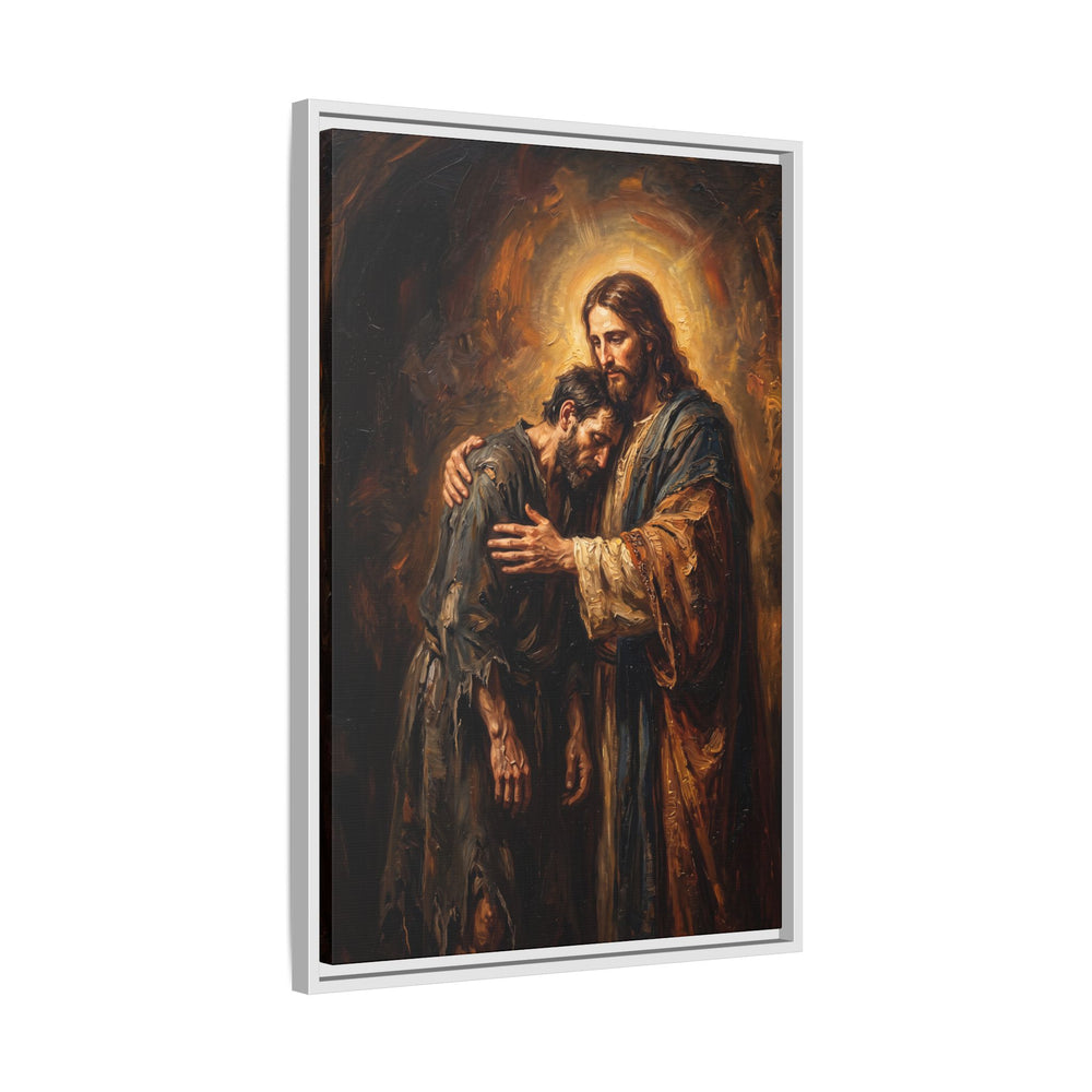 The Embrace of Christ – Framed Canvas