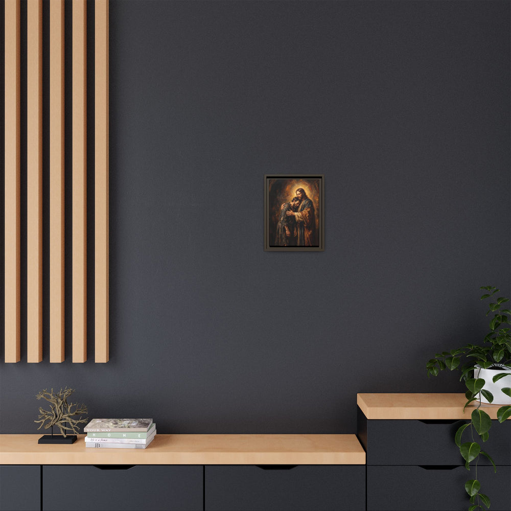 The Embrace of Christ – Framed Canvas