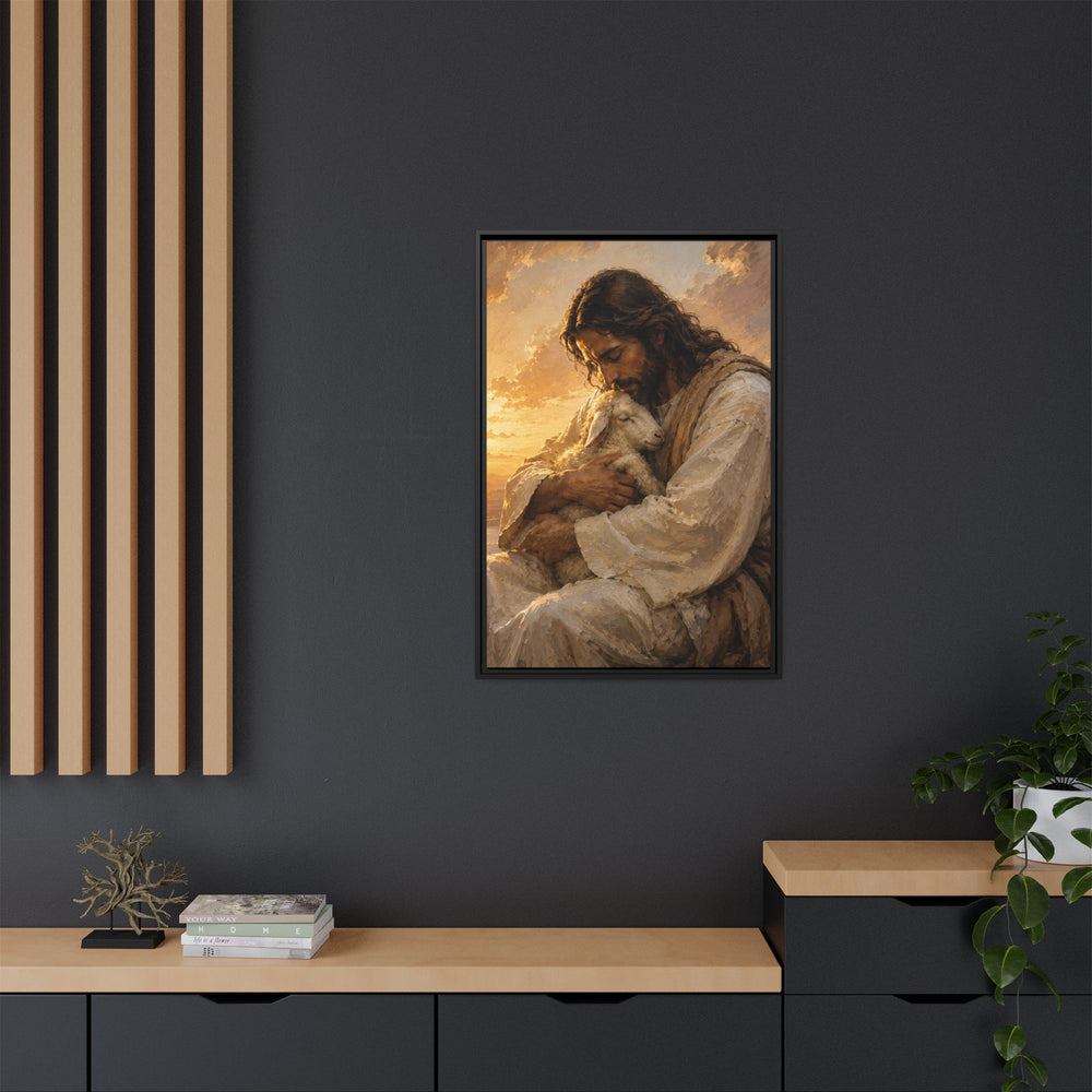 Comfort in His Presence – Framed Canvas