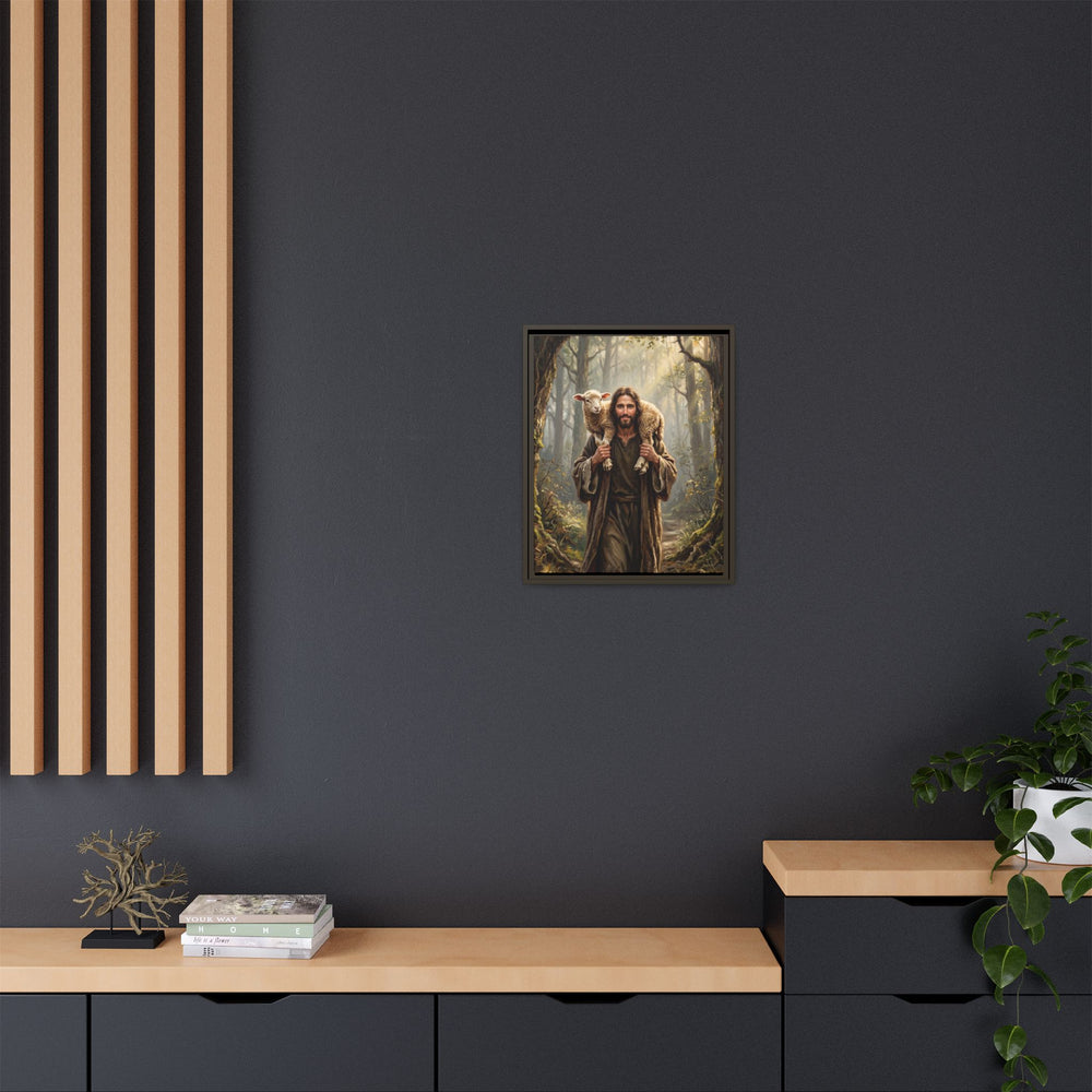 Jesus and the Child – Framed Canvas