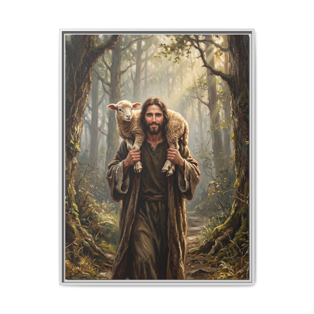 Jesus and the Child – Framed Canvas