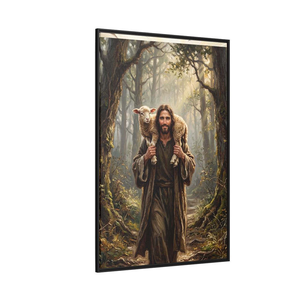 Jesus and the Child – Framed Canvas