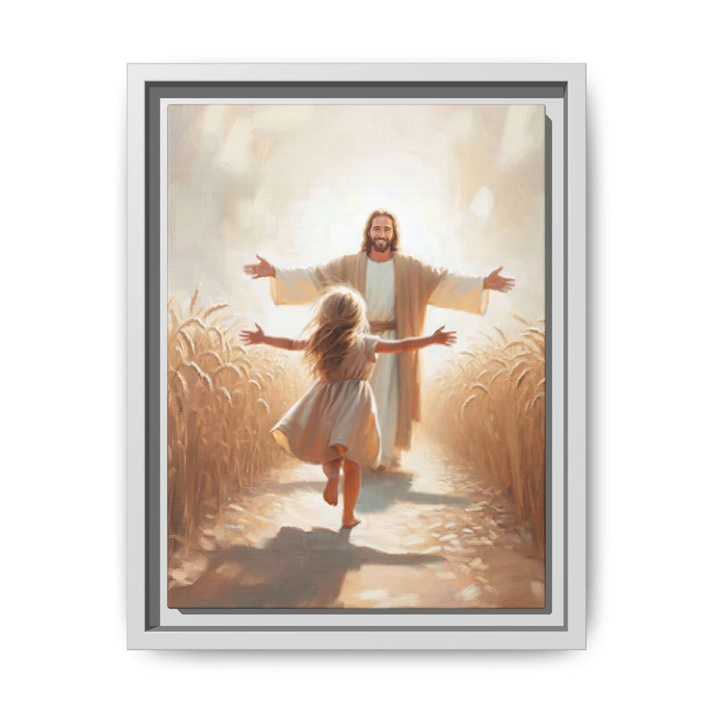 With Open Arms – Framed Canvas