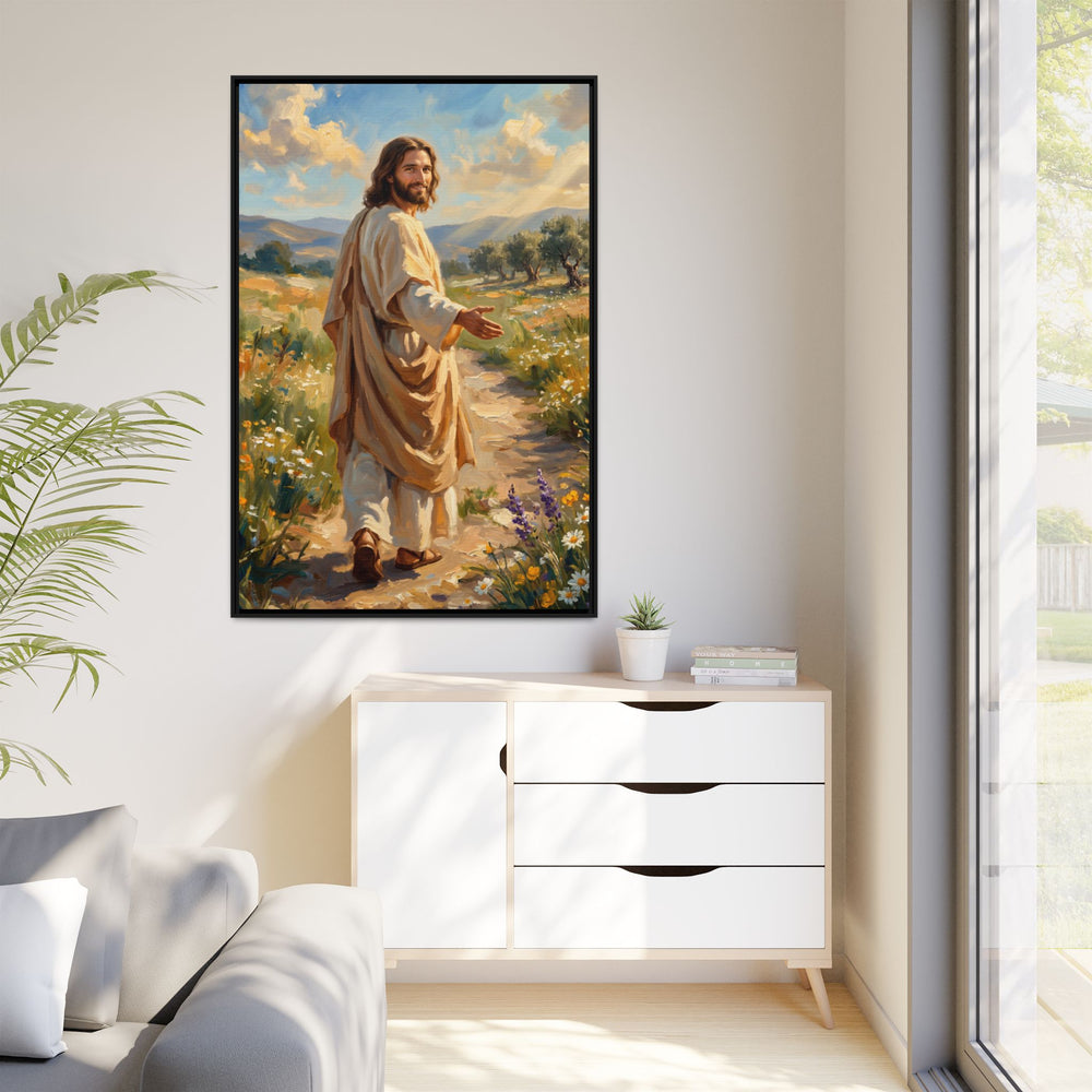 Running to Jesus – Framed Canvas
