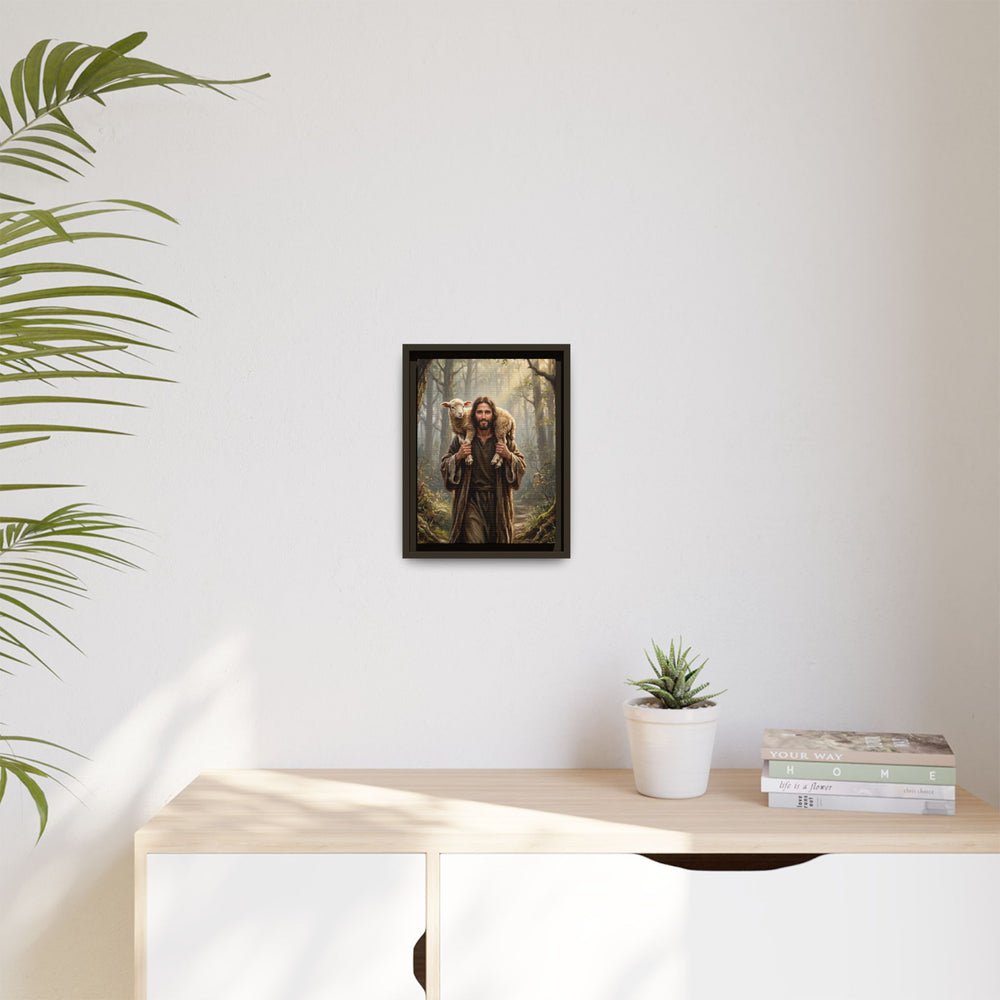 Jesus and the Child – Framed Canvas