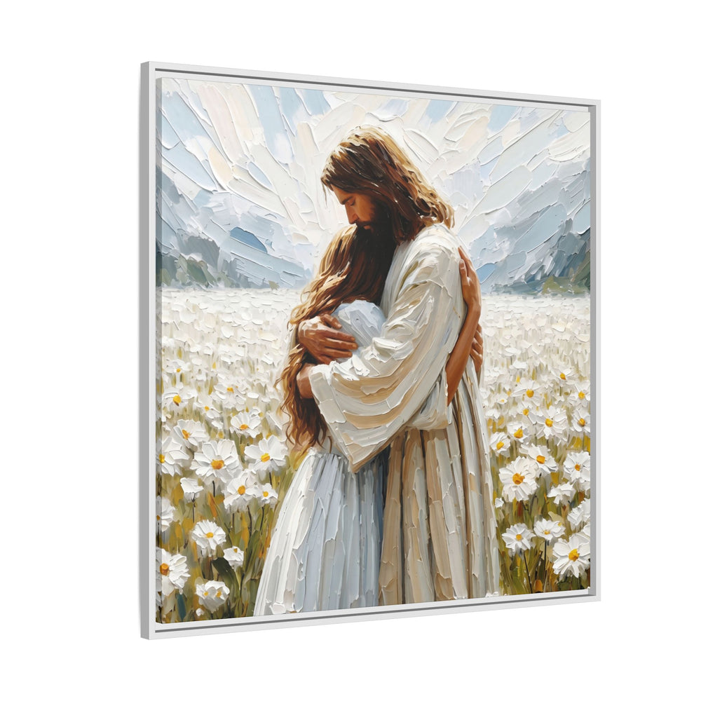 Held by Jesus – Framed Canvas