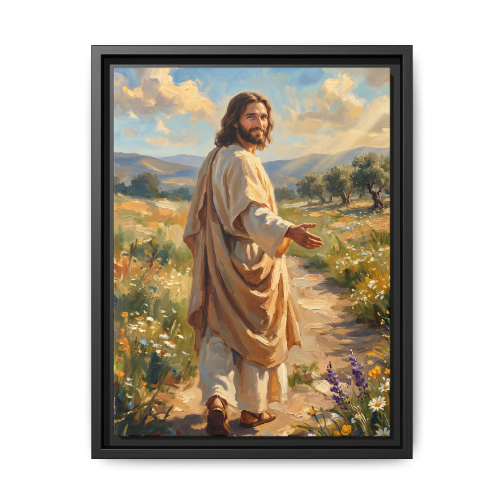 Running to Jesus – Framed Canvas