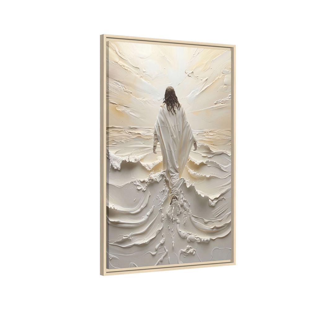 Christ Upon the Waves – Framed Canvas