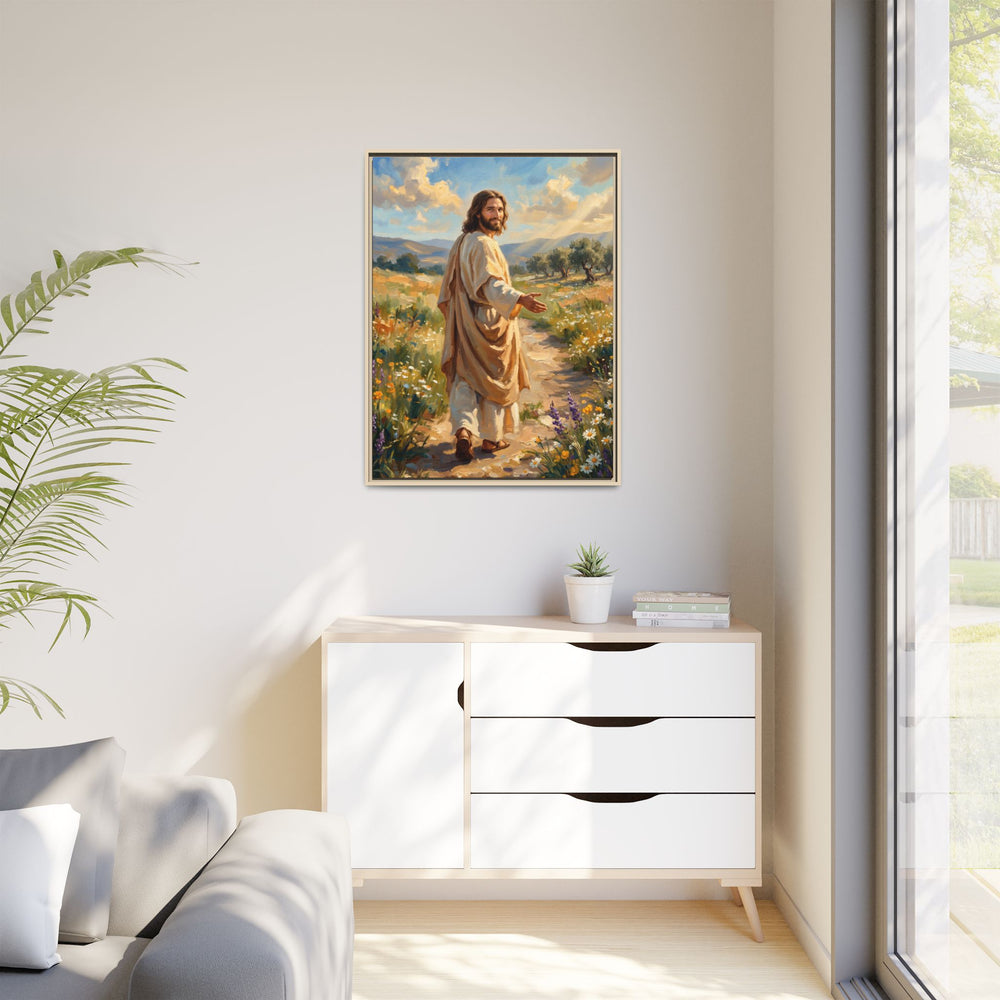 Running to Jesus – Framed Canvas