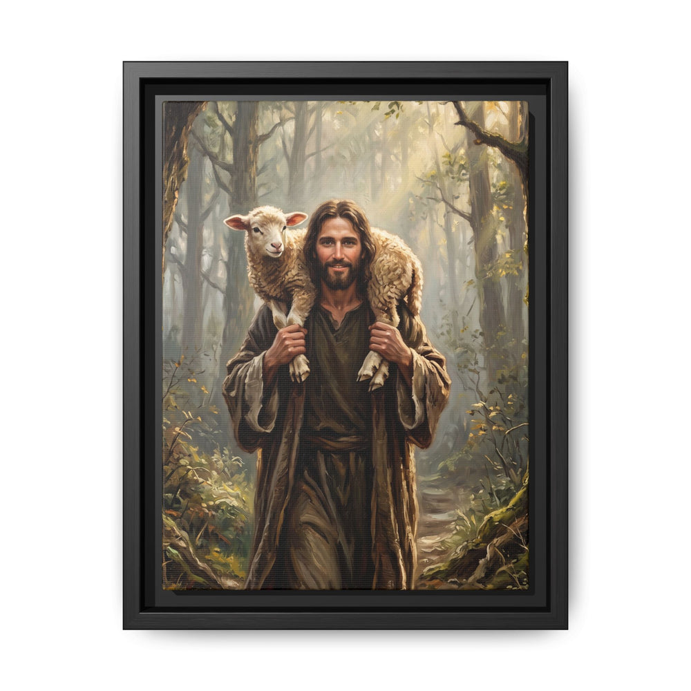 Jesus and the Child – Framed Canvas