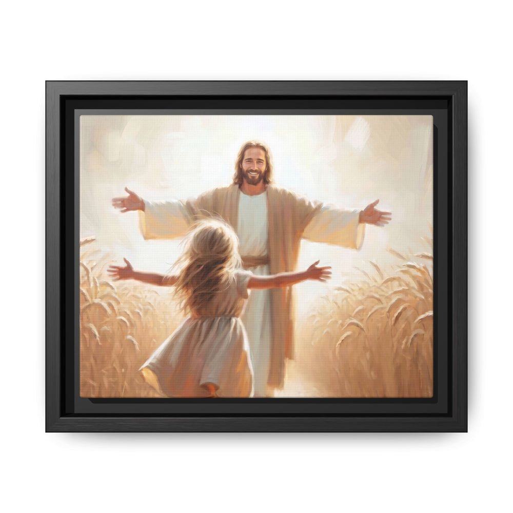 With Open Arms – Framed Canvas