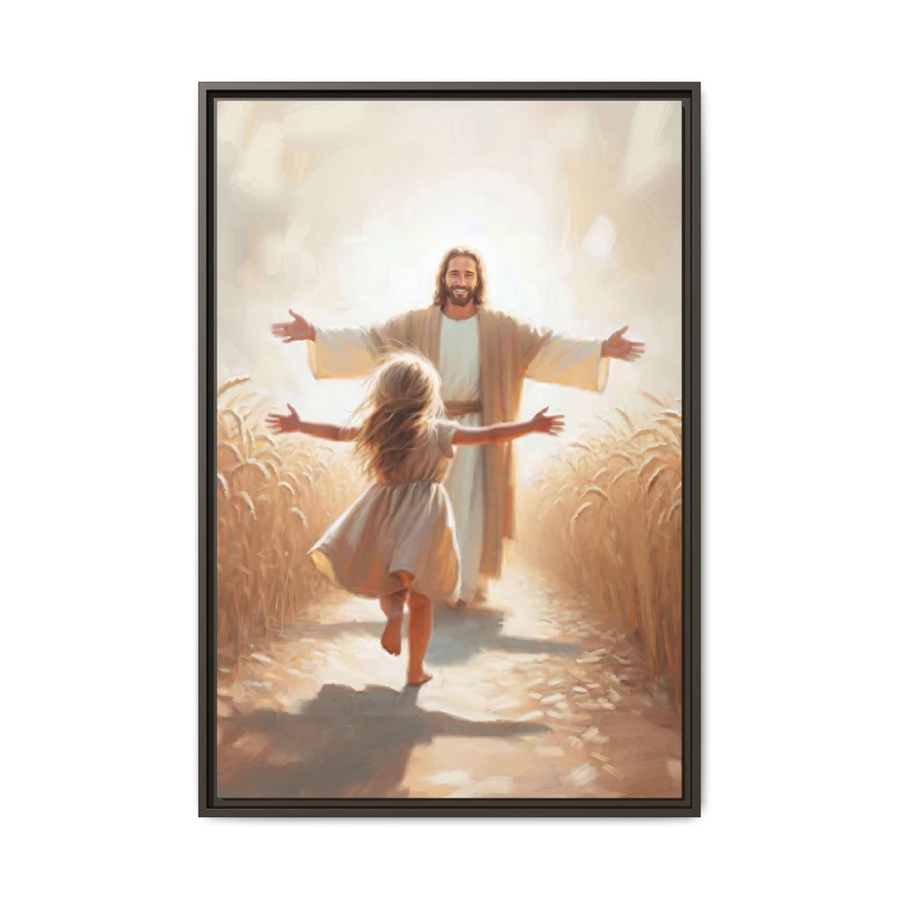 With Open Arms – Framed Canvas