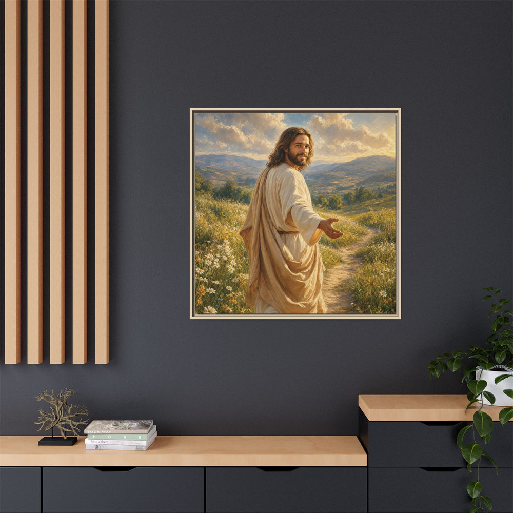 The Good Shepherd – Framed Canvas