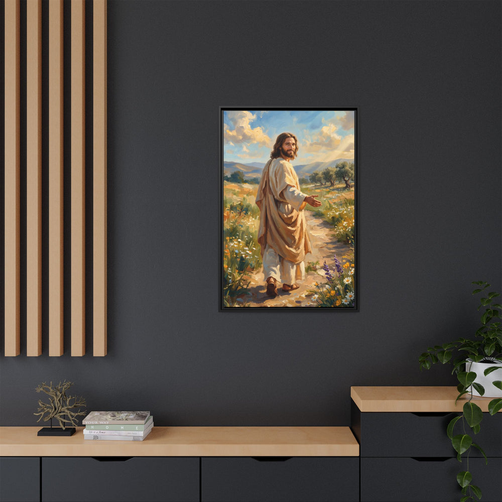 Running to Jesus – Framed Canvas