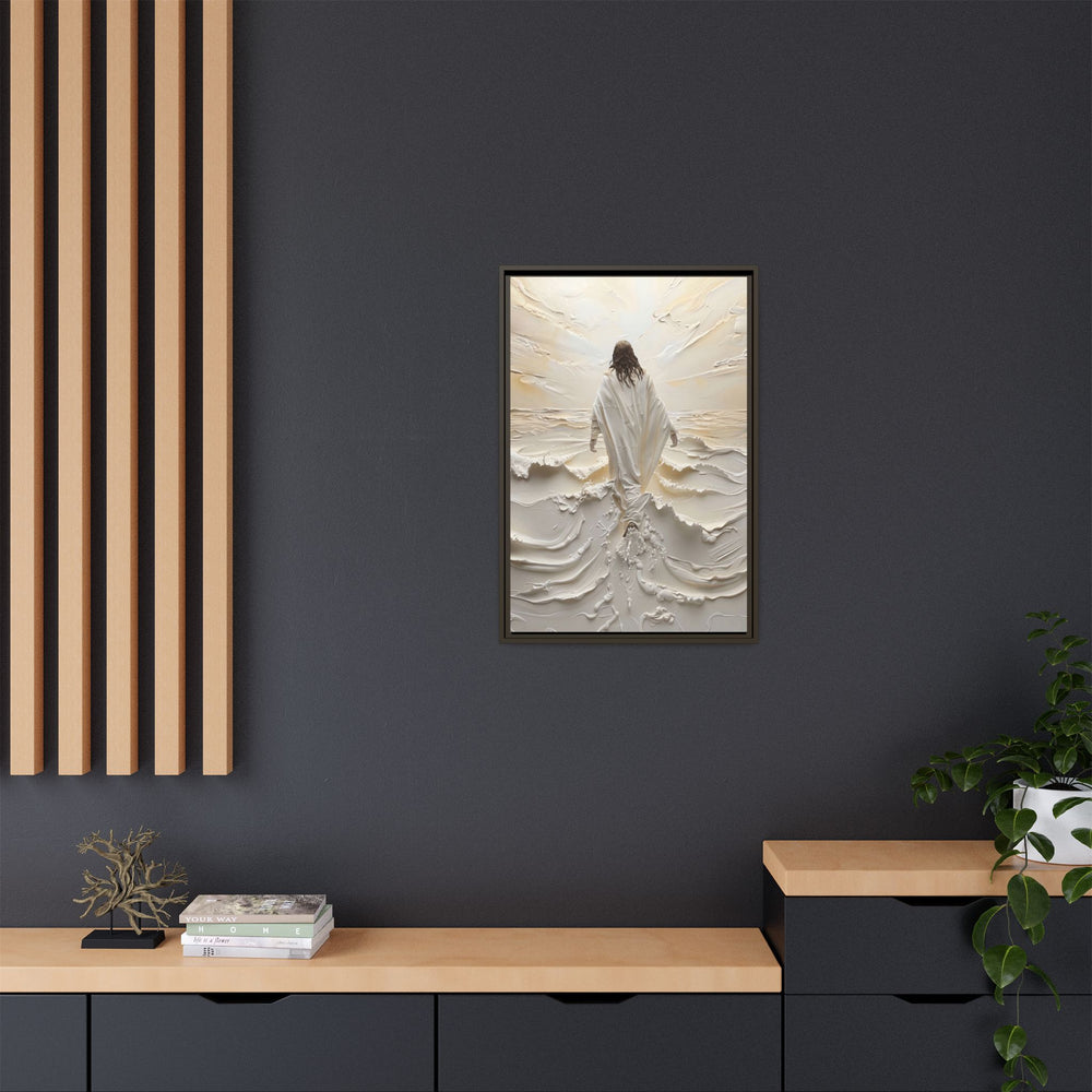 Christ Upon the Waves – Framed Canvas