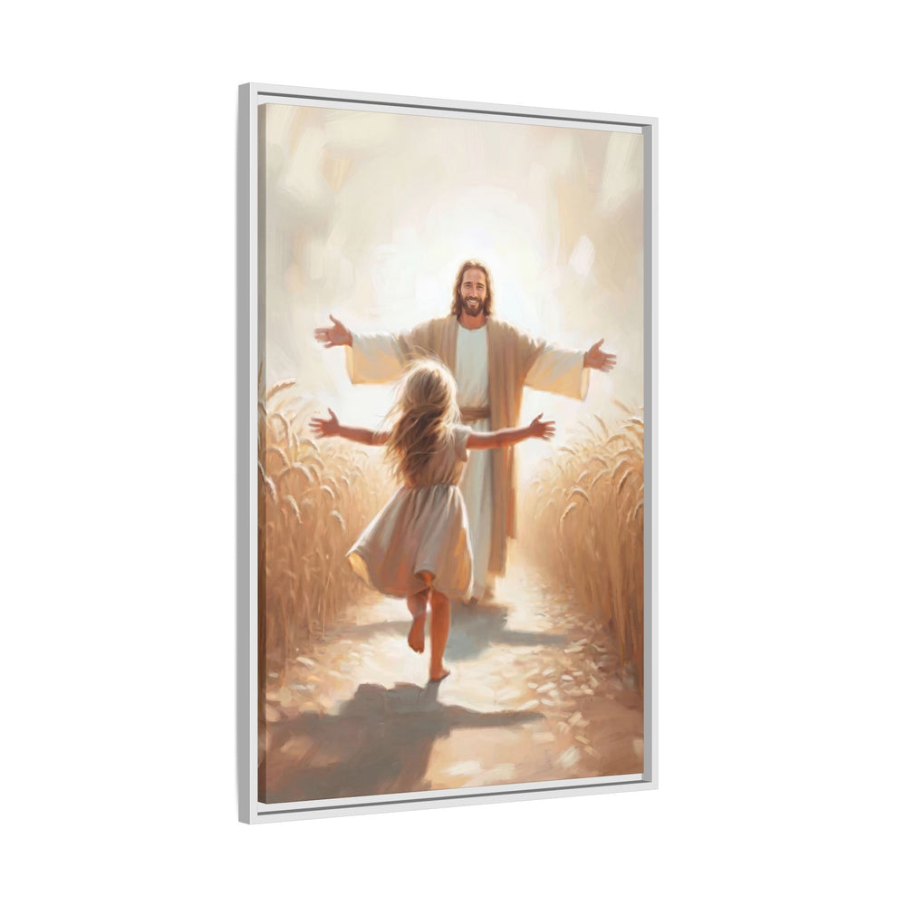 With Open Arms – Framed Canvas